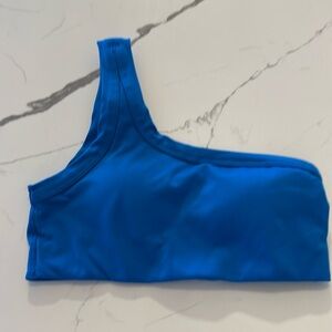 All In Motion Asymmetrical Blue Sports Bra